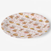 プグボンペティットハンバーグタコフード ペーパープレート (アングル)