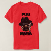 プグマフィアおもしろいギフトドッグ愛犬愛玩動物 Tシャツ (デザイン正面)