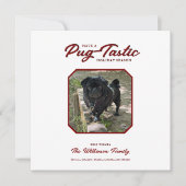 プグミニマリストクリスマスホリデーカード シーズンカード (正面)