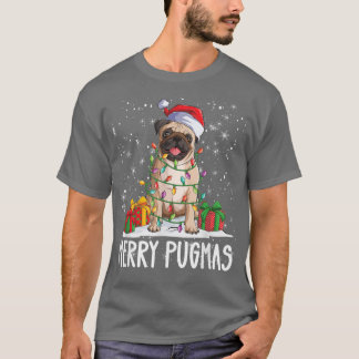 プグメリーマス2022クリスマスパグクリスマスパーティーパグロフ Tシャツ
