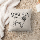 プグライフおもしろい犬ギャング クッション (ブランケット)