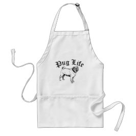プグライフおもしろい犬ギャング スタンダードエプロン