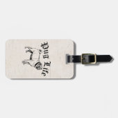 プグライフおもしろい犬ギャング ラゲッジタグ (正面横)