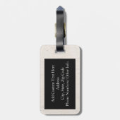 プグライフおもしろい犬ギャング ラゲッジタグ (裏面縦)