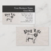 プグライフおもしろい犬ギャング 名刺 (正面/裏面)