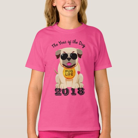 プグライフカスタム文字シャツ&ジャケット Tシャツ (正面)