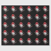 プグライフ動物サンタ・クリスマス ラッピングペーパー (フラット)