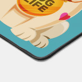 プグライフ名前をカスタムする&カラー デスクマット (コーナー)