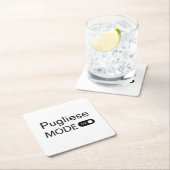 プグリエゼモードの面白いタンゴーダンサー スクエアペーパーコースター (インサイチュ)