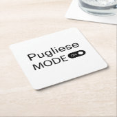 プグリエゼモードの面白いタンゴーダンサー スクエアペーパーコースター (アングル)