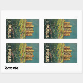 プグリー（プグリア） 長方形シール (シート)