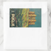 プグリー（プグリア） 長方形シール (バッグ)