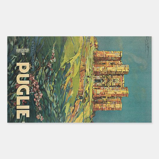 プグリー（プグリア） 長方形シール (正面)