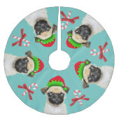 プグ小妖精や小人キャンディカン |アクアブルー ブラッシュドポリエステルツリースカート (正面)