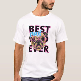 プグ最高のパパエバー Tシャツ