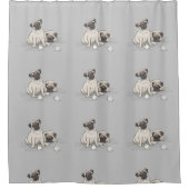 プグ民族 シャワーカーテン (正面)