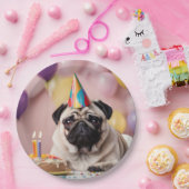 プグ誕生日パーティー ペーパープレート (パーティー)