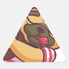 プグ遊ギター 三角形シール