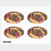 プグ遊ギター 楕円形シール (シート)