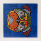 プグ醜い犬の顔ジグソーパズル ジグソーパズル (横)