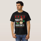プグ&キス醜いクリスマス Tシャツ (正面フル)