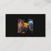 プグ・パグ・ラバー・おもしろい・アートを掲げるモナ・リサ絵画ー 名刺 (裏面)