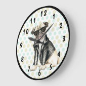 プグ ラージ壁時計 (傾斜)