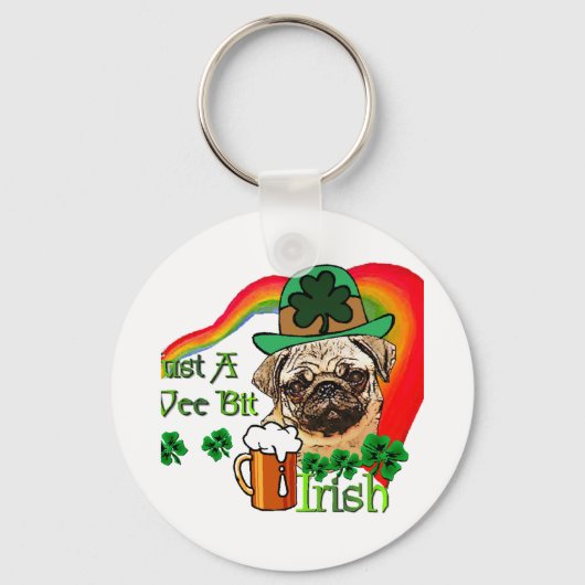 プグSt patricks キーホルダー (正面)