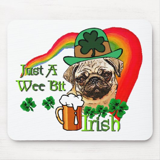 プグSt patricks マウスパッド (正面)