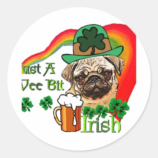 プグSt patricks ラウンドシール (正面)