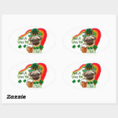 プグSt patricks 楕円形シール (シート)