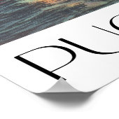 プゲットサウンドヴィンテージ旅行スタイル ポスター (角)