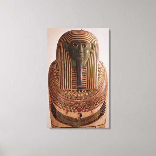 プサメティックIの石棺の外蓋(664-61) キャンバスプリント (正面)