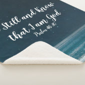 プサルムは静かに私が神の夜のビーチ シェルパブランケット (3/4)