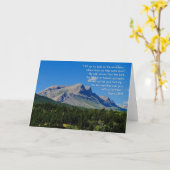 プサルム121:1-3 感動的 カード (黄色い花)