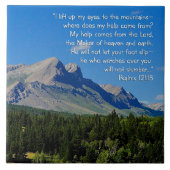 プサルム121:1-3 感動的 タイル (正面)