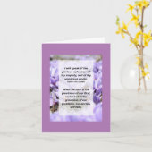 プサルム145:5私は話あなたの素晴らしい人間を受け入れます カード (黄色い花)