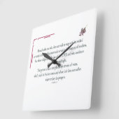 プサルム1:1-3賛美は、 スクエア壁時計 (傾斜)