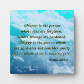 プサルム32:1-2 フォトプラーク (正面)