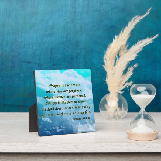 プサルム32:1-2 フォトプラーク (インサイチュ)