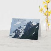 プサルム90:2ロッキー山感動的脈 カード (黄色い花)