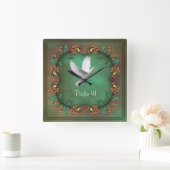 プサルム91平方 スクエア壁時計 (ホーム)