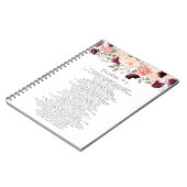 プサルム91聖なる書物、 経典ブルゴーニュ赤面フローラ ノートブック (左側)