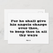 プサルム91:11 ポストカード (正面/裏面)