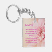 プサルム91:1-2 パーソナライズされた キーホルダー (正面左)