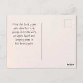 プサルム91:4彼はあなたを羽で覆う ポストカード (裏面)