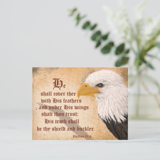 プサルム91:4 ポストカード (スタンド正面)