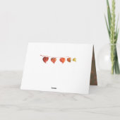 プサルム92:4は主よ、私を喜ばせてくれた カード (裏面)