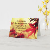 プサルム92:4は主よ、私を喜ばせてくれた カード (黄色い花)