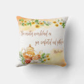 プサルム94:19エホバは私を慰めた クッション (裏面)